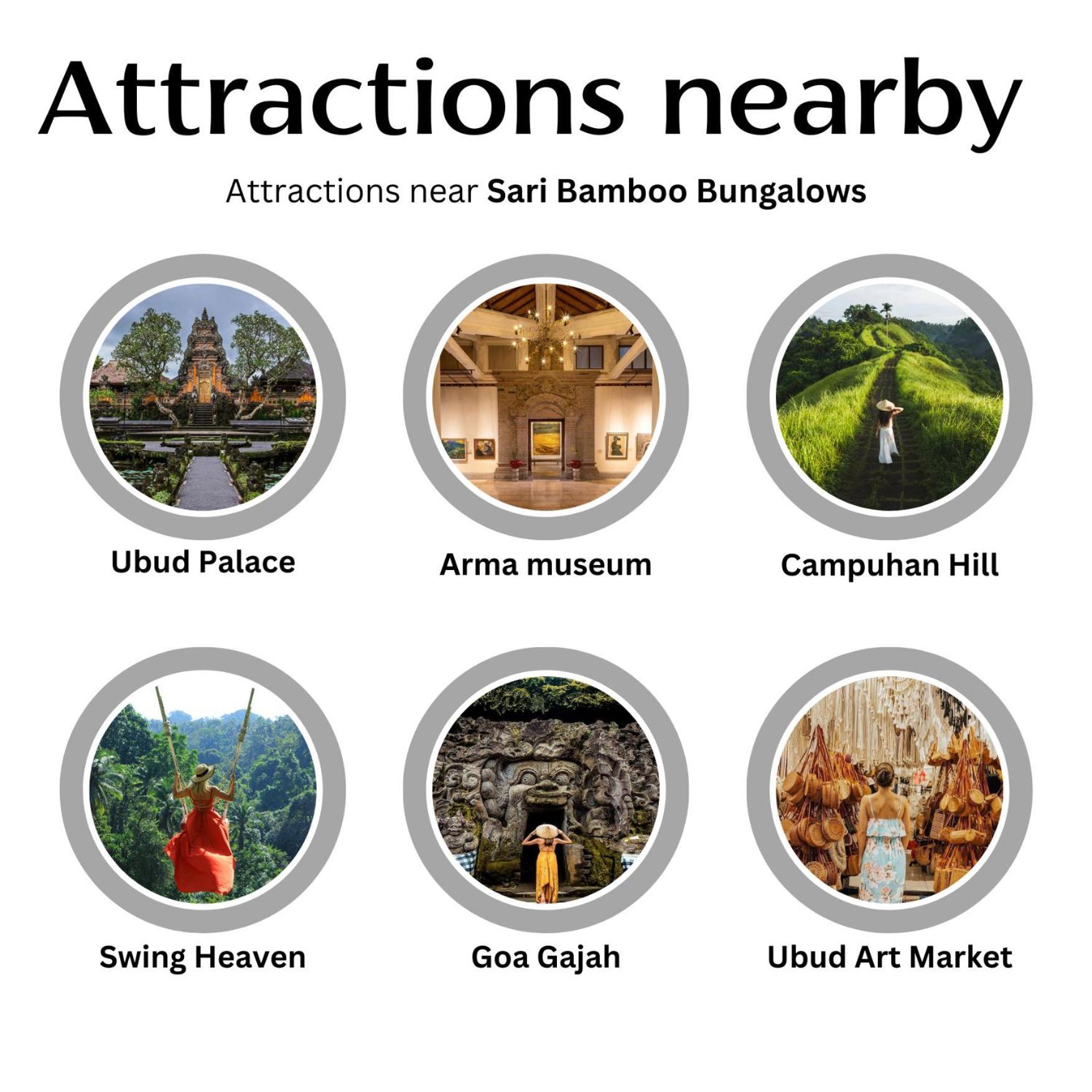 Sari Bamboo Bungalows Ubud Exteriér fotografie
